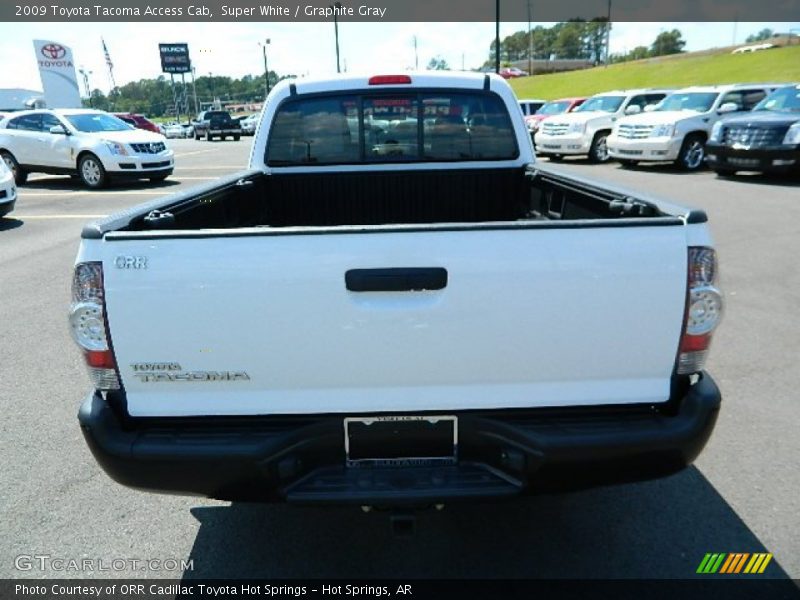 Super White / Graphite Gray 2009 Toyota Tacoma Access Cab