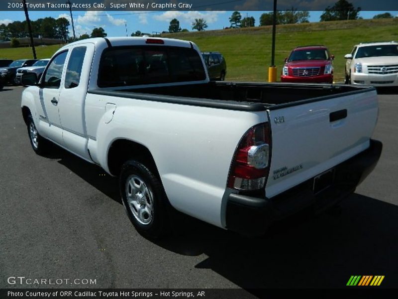 Super White / Graphite Gray 2009 Toyota Tacoma Access Cab
