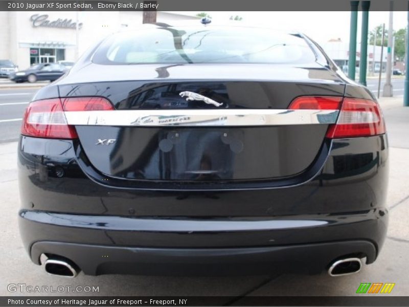 Ebony Black / Barley 2010 Jaguar XF Sport Sedan