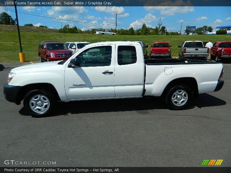 Super White / Graphite Gray 2009 Toyota Tacoma Access Cab