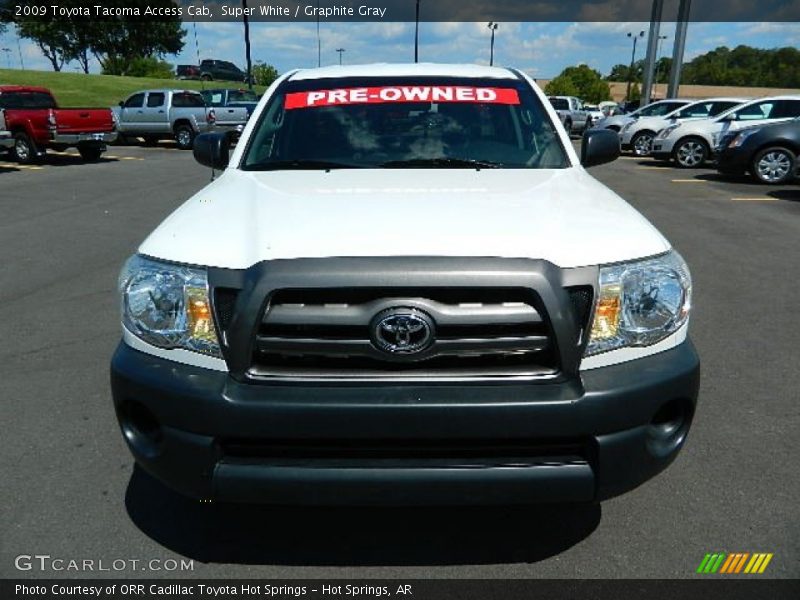 Super White / Graphite Gray 2009 Toyota Tacoma Access Cab