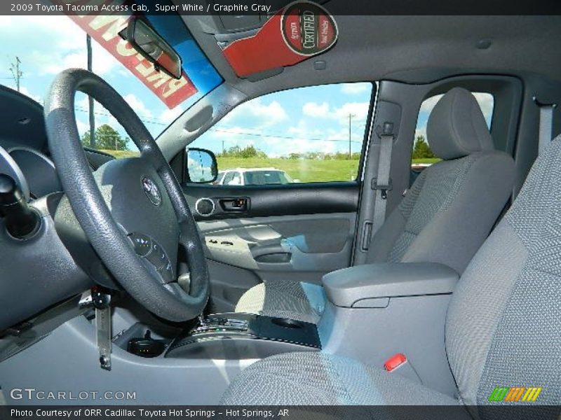 Super White / Graphite Gray 2009 Toyota Tacoma Access Cab