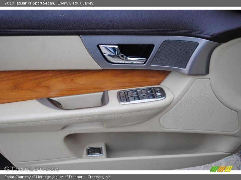 Ebony Black / Barley 2010 Jaguar XF Sport Sedan