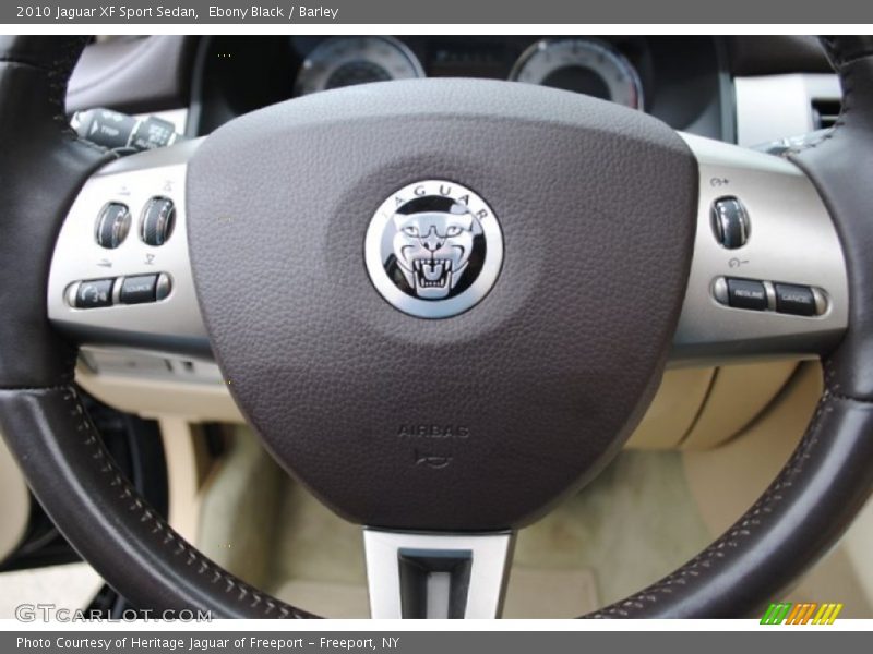 Ebony Black / Barley 2010 Jaguar XF Sport Sedan