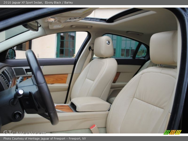 Ebony Black / Barley 2010 Jaguar XF Sport Sedan