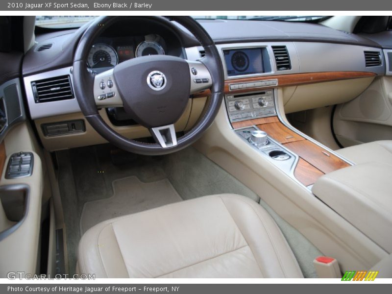 Ebony Black / Barley 2010 Jaguar XF Sport Sedan