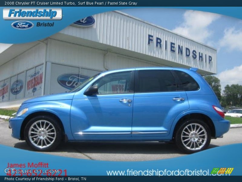 Surf Blue Pearl / Pastel Slate Gray 2008 Chrysler PT Cruiser Limited Turbo