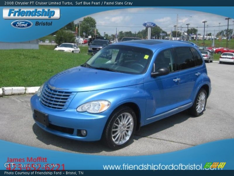 Surf Blue Pearl / Pastel Slate Gray 2008 Chrysler PT Cruiser Limited Turbo