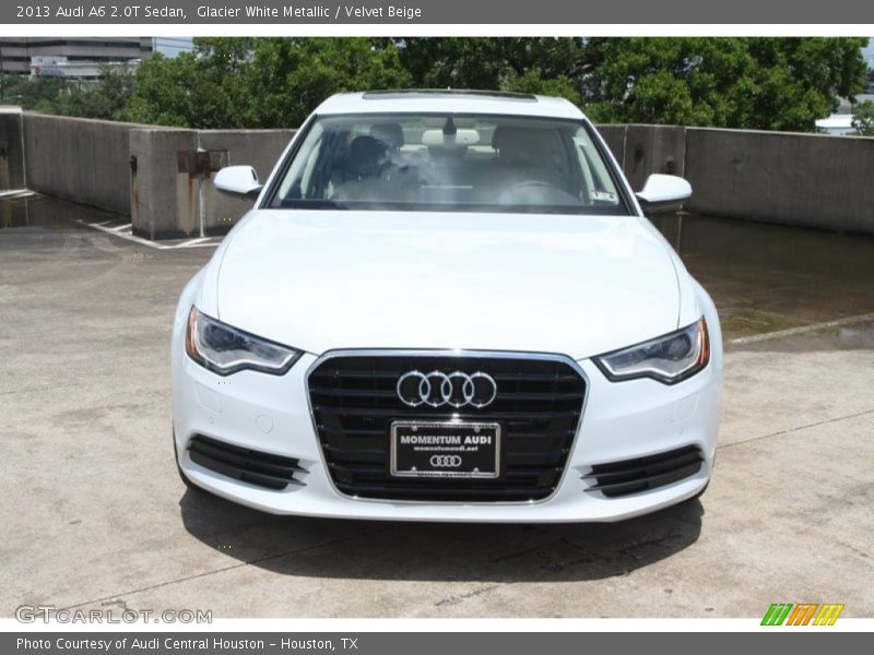 Glacier White Metallic / Velvet Beige 2013 Audi A6 2.0T Sedan