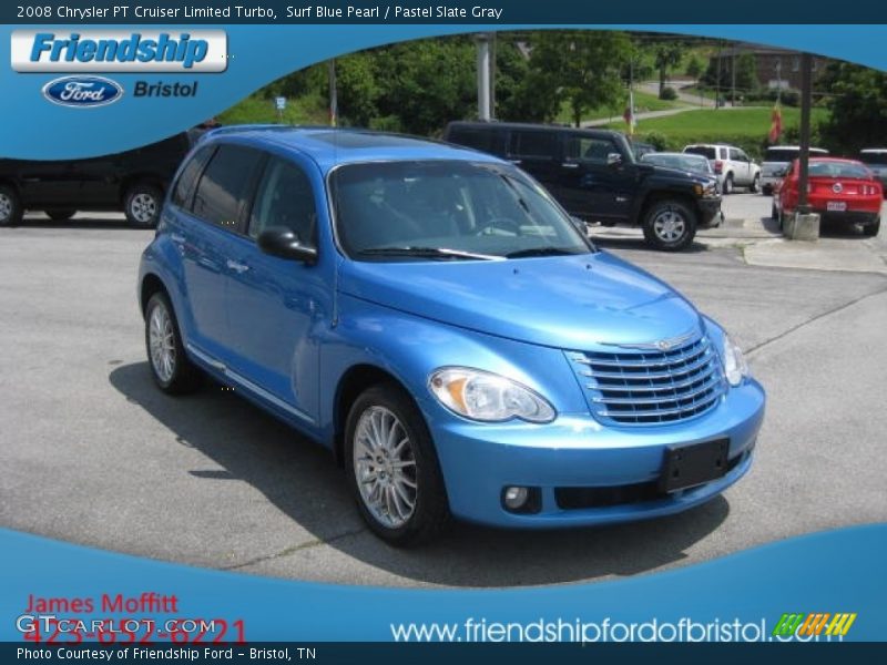 Surf Blue Pearl / Pastel Slate Gray 2008 Chrysler PT Cruiser Limited Turbo