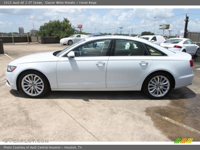 Glacier White Metallic / Velvet Beige 2013 Audi A6 2.0T Sedan