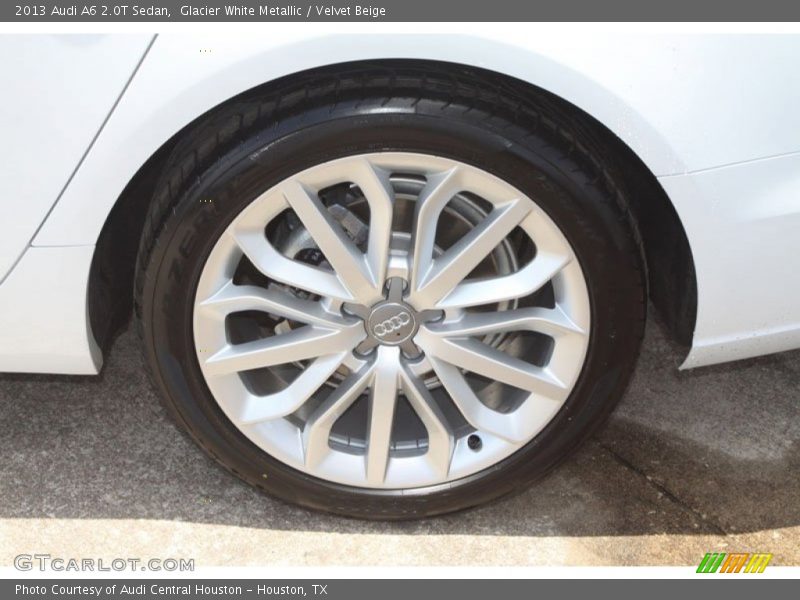 Glacier White Metallic / Velvet Beige 2013 Audi A6 2.0T Sedan