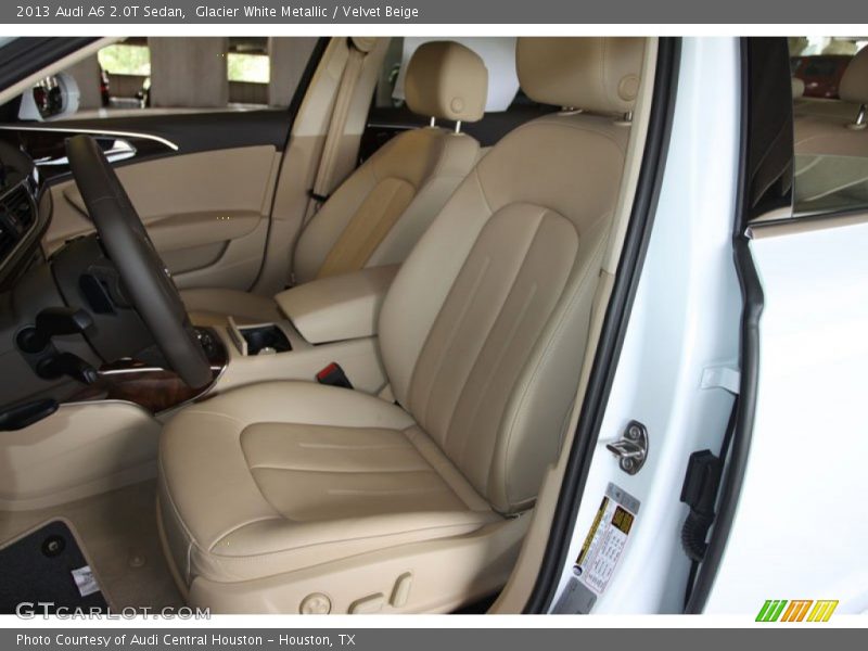 Glacier White Metallic / Velvet Beige 2013 Audi A6 2.0T Sedan