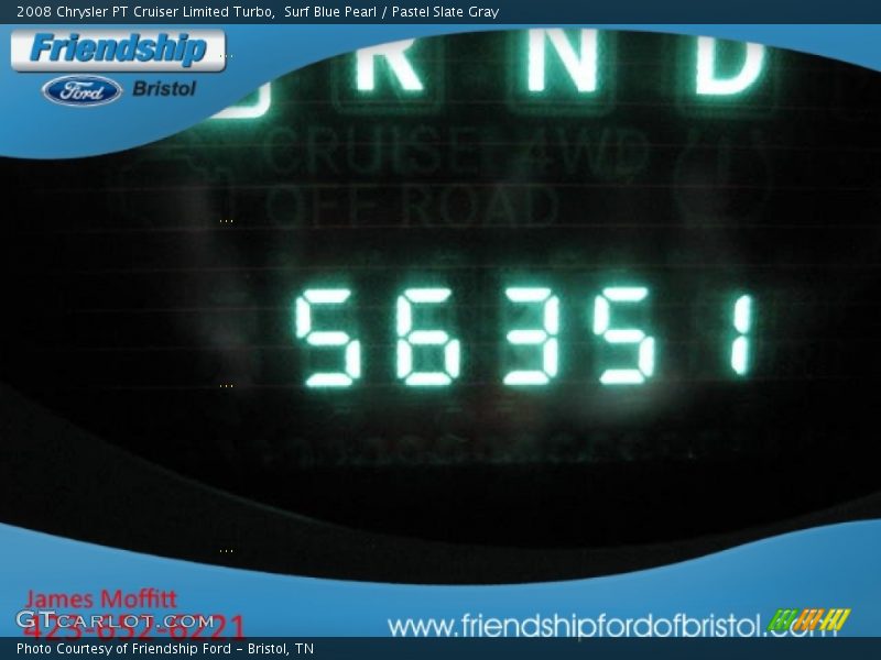 Surf Blue Pearl / Pastel Slate Gray 2008 Chrysler PT Cruiser Limited Turbo