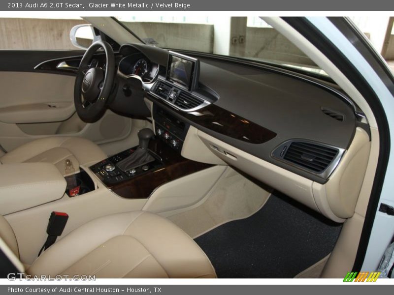 Glacier White Metallic / Velvet Beige 2013 Audi A6 2.0T Sedan