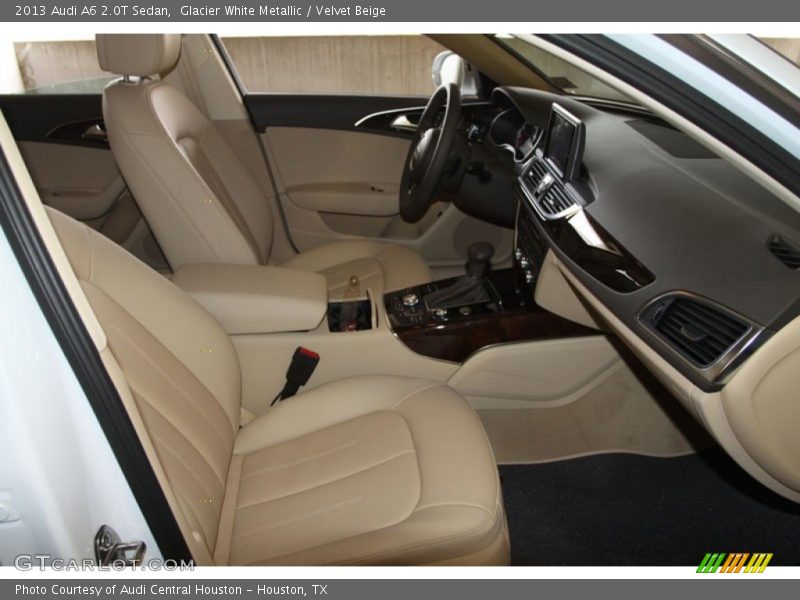 Glacier White Metallic / Velvet Beige 2013 Audi A6 2.0T Sedan
