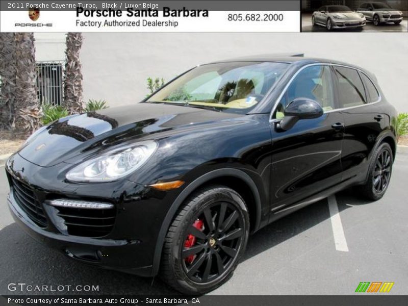 Black / Luxor Beige 2011 Porsche Cayenne Turbo