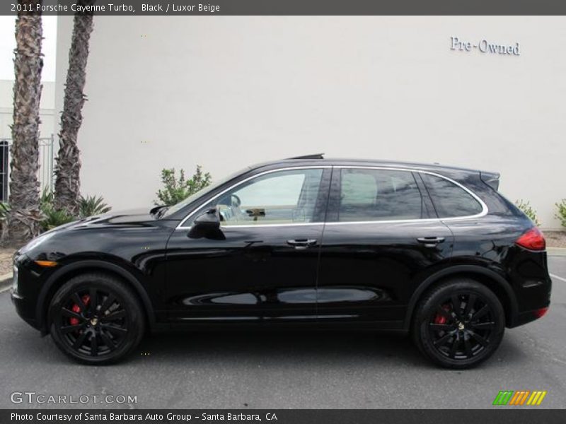 Black / Luxor Beige 2011 Porsche Cayenne Turbo