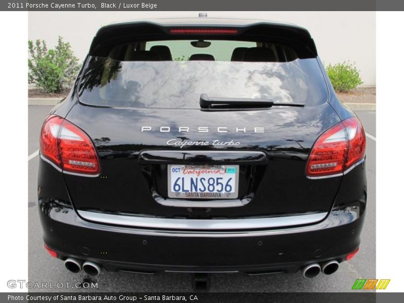Black / Luxor Beige 2011 Porsche Cayenne Turbo