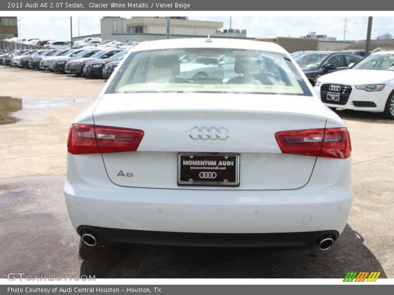 Glacier White Metallic / Velvet Beige 2013 Audi A6 2.0T Sedan
