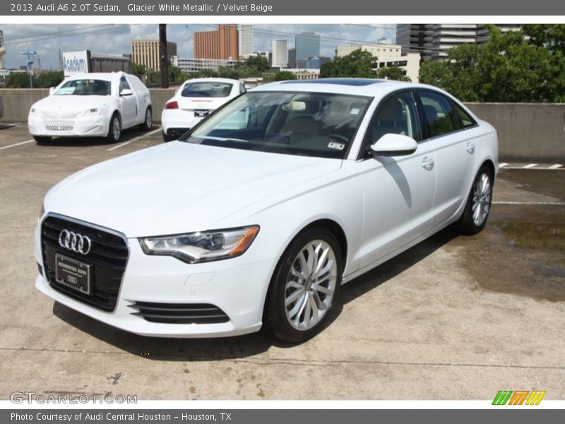 Glacier White Metallic / Velvet Beige 2013 Audi A6 2.0T Sedan