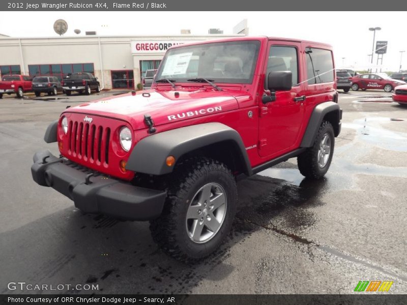 Flame Red / Black 2012 Jeep Wrangler Rubicon 4X4