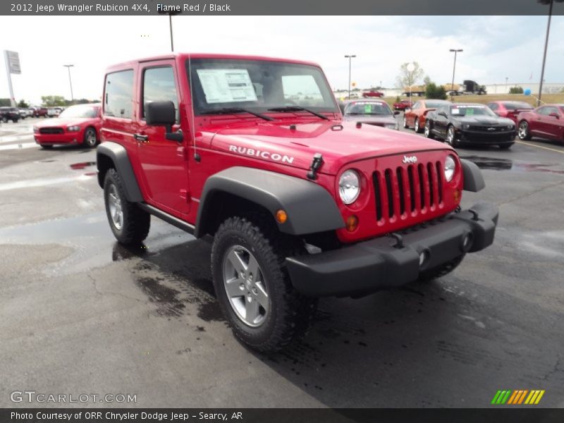 Flame Red / Black 2012 Jeep Wrangler Rubicon 4X4