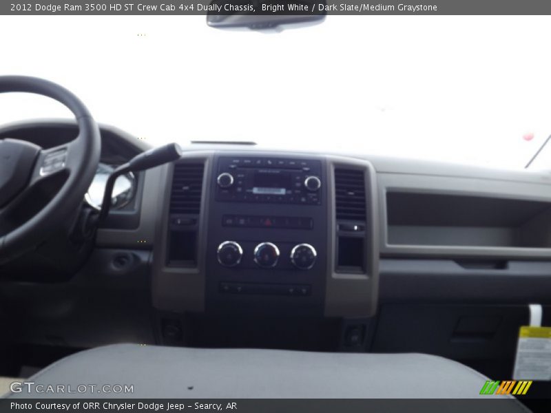 Bright White / Dark Slate/Medium Graystone 2012 Dodge Ram 3500 HD ST Crew Cab 4x4 Dually Chassis