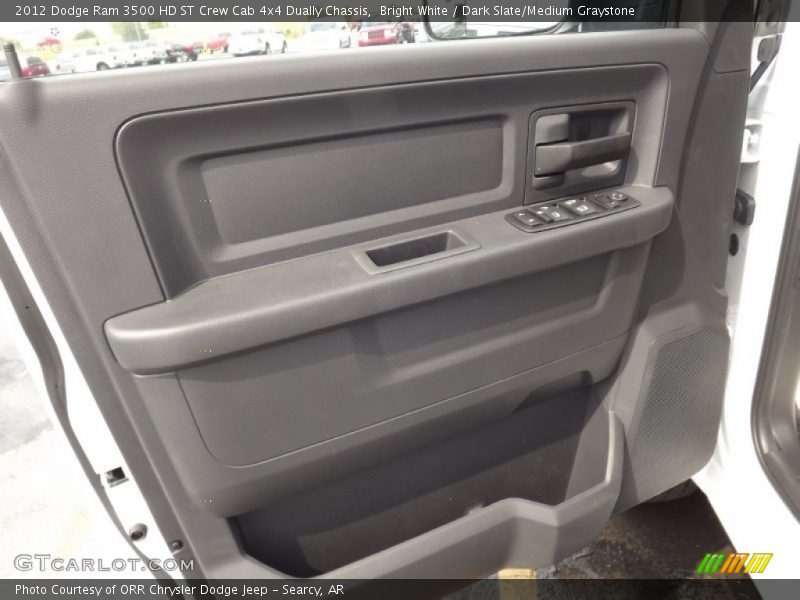 Bright White / Dark Slate/Medium Graystone 2012 Dodge Ram 3500 HD ST Crew Cab 4x4 Dually Chassis