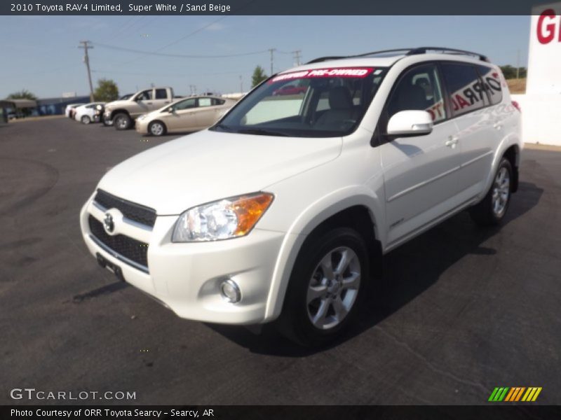 Super White / Sand Beige 2010 Toyota RAV4 Limited