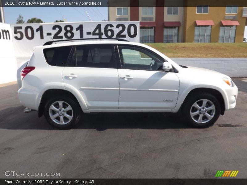 Super White / Sand Beige 2010 Toyota RAV4 Limited