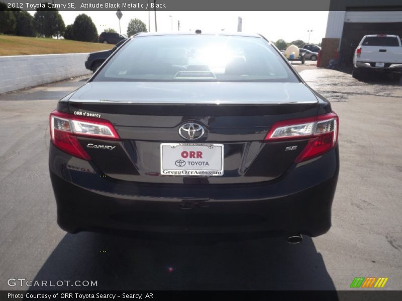 Attitude Black Metallic / Black 2012 Toyota Camry SE