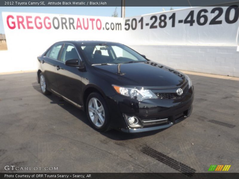 Attitude Black Metallic / Black/Ash 2012 Toyota Camry SE