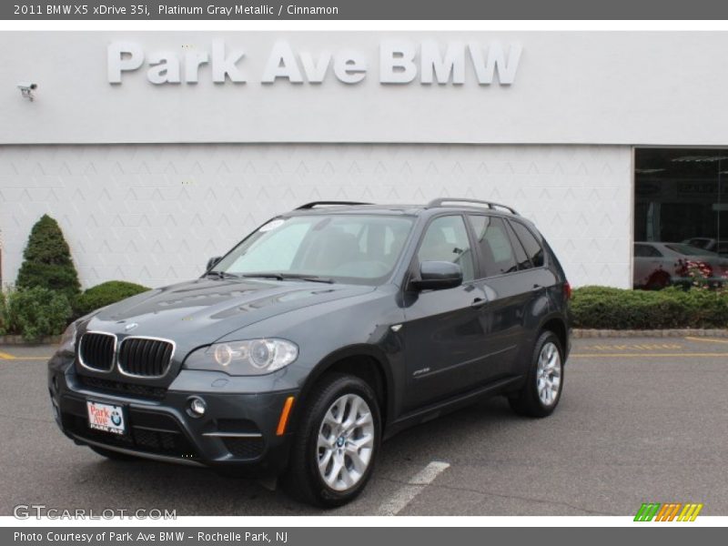 Platinum Gray Metallic / Cinnamon 2011 BMW X5 xDrive 35i