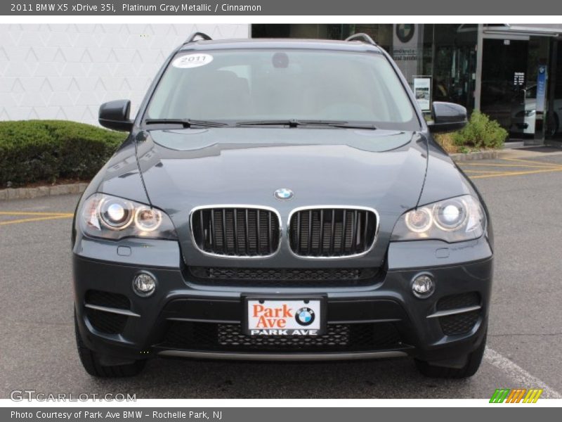 Platinum Gray Metallic / Cinnamon 2011 BMW X5 xDrive 35i
