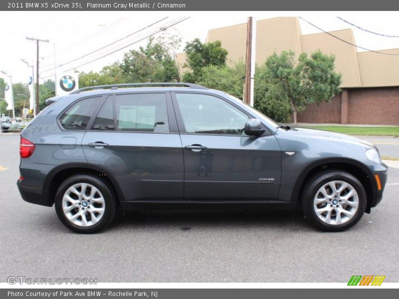 Platinum Gray Metallic / Cinnamon 2011 BMW X5 xDrive 35i