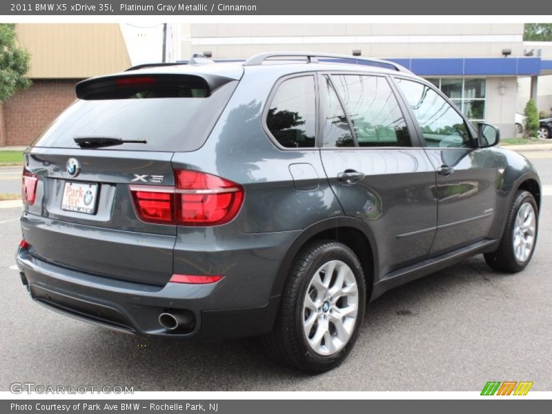 Platinum Gray Metallic / Cinnamon 2011 BMW X5 xDrive 35i