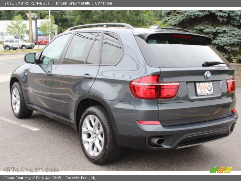 Platinum Gray Metallic / Cinnamon 2011 BMW X5 xDrive 35i