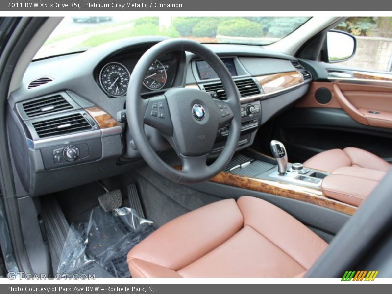 Platinum Gray Metallic / Cinnamon 2011 BMW X5 xDrive 35i