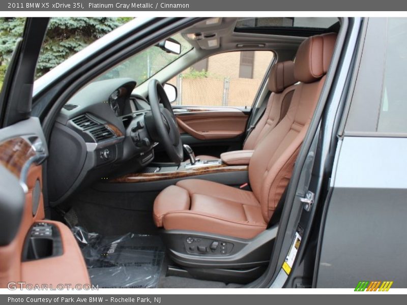 Platinum Gray Metallic / Cinnamon 2011 BMW X5 xDrive 35i