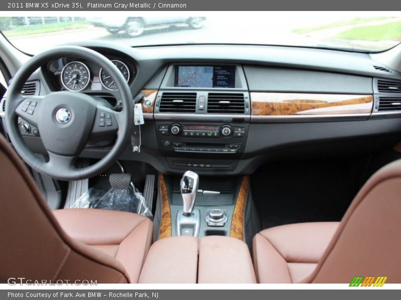 Platinum Gray Metallic / Cinnamon 2011 BMW X5 xDrive 35i