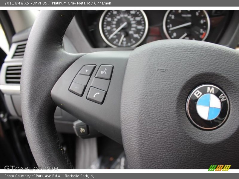 Platinum Gray Metallic / Cinnamon 2011 BMW X5 xDrive 35i