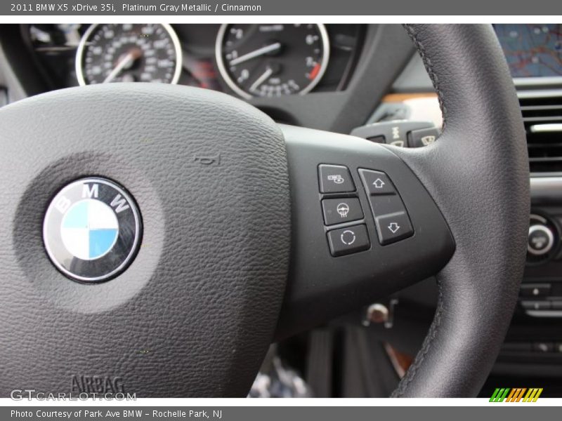 Platinum Gray Metallic / Cinnamon 2011 BMW X5 xDrive 35i