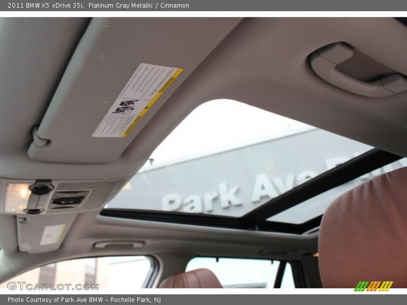 Platinum Gray Metallic / Cinnamon 2011 BMW X5 xDrive 35i