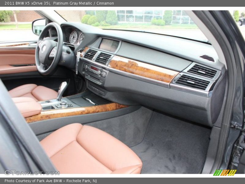 Platinum Gray Metallic / Cinnamon 2011 BMW X5 xDrive 35i