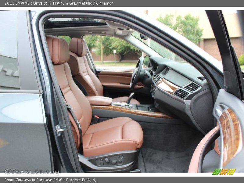 Platinum Gray Metallic / Cinnamon 2011 BMW X5 xDrive 35i