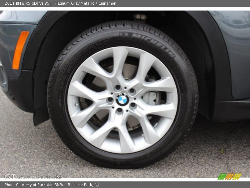 Platinum Gray Metallic / Cinnamon 2011 BMW X5 xDrive 35i