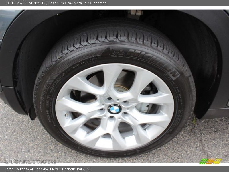 Platinum Gray Metallic / Cinnamon 2011 BMW X5 xDrive 35i
