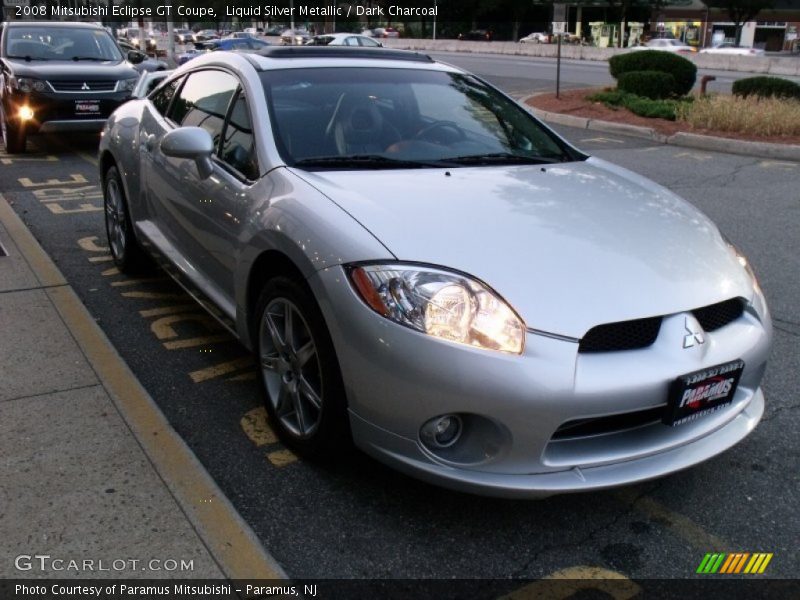 Liquid Silver Metallic / Dark Charcoal 2008 Mitsubishi Eclipse GT Coupe
