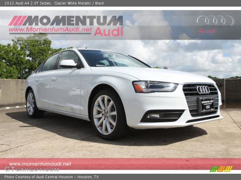 Glacier White Metallic / Black 2013 Audi A4 2.0T Sedan